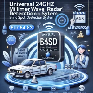 DALL·E 2024 06 23 17.58.41 A professional and eye catching banner image for a blog about a popular AliExpress product the Universal 24Ghz Millimeter Wave Radar BSD Blind Spot D 1