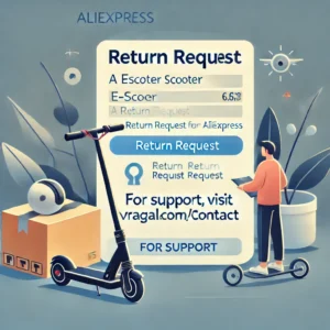 DALL·E 2024 06 26 18.41.52 An image showing a customer wanting to return an e scooter purchased from AliExpress. The image should include elements like the e scooter a return r 15
