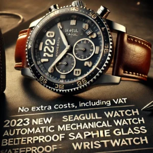 DALL·E 2024 06 27 05.46.06 An image showcasing the 2023 New Seagull Mens Watch Automatic Mechanical Watch Belt Waterproof Sapphire Glass Casual Mens Wristwatch. The watch shou 3