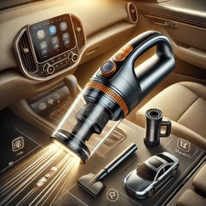 DALL·E 2024 06 27 08.22.55 A high quality image of the Baseus 15000Pa Wireless Car Vacuum Cleaner. The vacuum cleaner should be shown in use highlighting its 2 in 1 suction noz 1