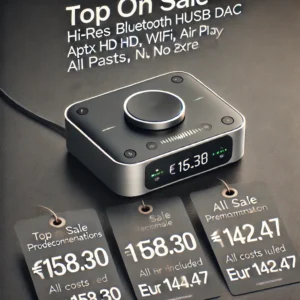 DALL·E 2024 06 28 04.53.01 A sleek and modern image showcasing the FiiO Refurbishment M6 Hi Res Bluetooth HiFi USB DAC. The device is highlighted with its elegant design showin 27