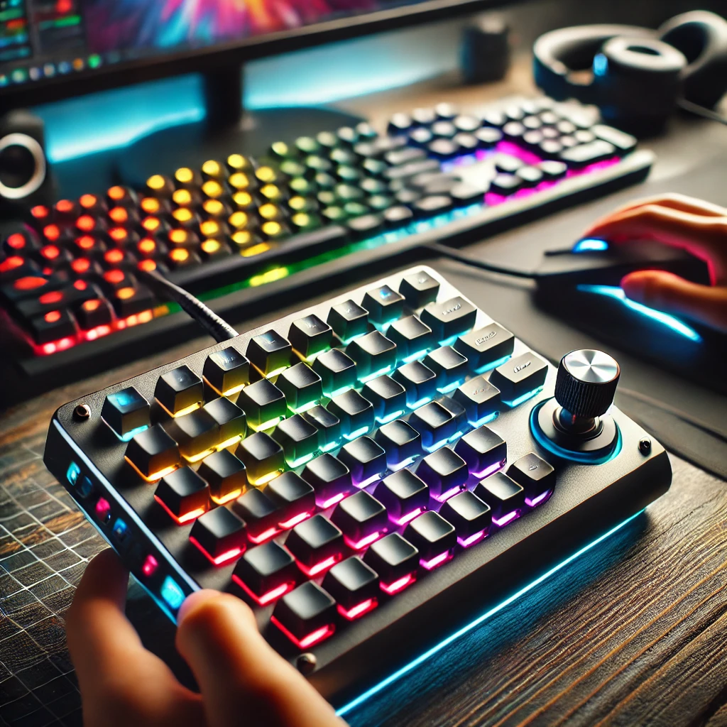 Rocker Knob Programming Macro Custom Keyboard RGB 19 Key Mini Button ...
