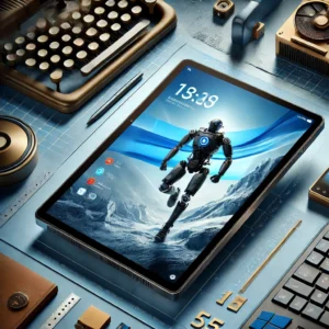 DALL·E 2024 07 06 09.14.53 An eye catching image showcasing the Higole 2 Pro Tablet Pad Industrial Windows 11 Tablet Mini PC. The tablet is shown with its 5.5 inch touch screen 1