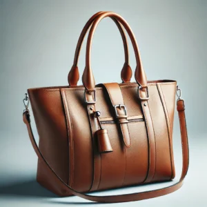 DALL·E 2024 07 09 17.26.46 An image of a stylish and luxurious faux leather tote bag showcasing its large capacity and multifunctional design. The bag should be shown with both 1