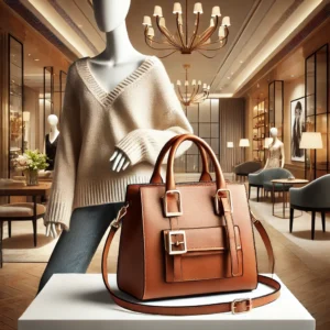 DALL·E 2024 07 23 06.27.17 A stylish and appealing image of a womens large capacity fashion shoulder handbag in a fashionable setting. The handbag should be prominently highli 21