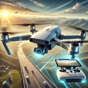 DALL·E 2024 07 25 06.16.24 A high quality image featuring the professional S155 Drone with a three axis gimbal in action capturing stunning aerial photography. The drone should 9