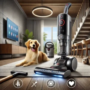DALL·E 2024 07 25 07.20.18 An image featuring the Tineco Floor One S5 Pro 2 Cordless Wet Dry Vacuum Smart Floor Cleaner. The vacuum cleaner should be displayed in a modern home 13