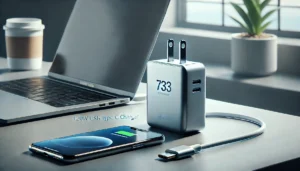 DALL·E 2024 07 28 05.46.55 A high quality visually appealing image of the Anker 737 Charger 120W GaN Charger USB Type C Charger. The charger should be shown in a modern clean 1