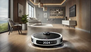 DALL·E 2024 07 28 06.19.16 A high quality visually appealing image of the 2024 New 5 In 1 Intelligent Sweeping Robot showcasing its sleek design and features like automatic re 27