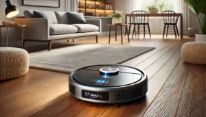 DALL·E 2024 07 28 07.04.52 A high quality visually appealing image of the Roborock S7 Max Ultra Robot Vacuum Cleaner showcasing its sleek design and advanced features like sel 1