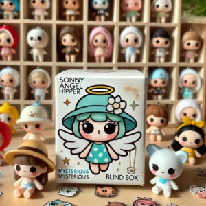 DALL·E 2024 07 29 07.06.59 An image of Sonny Angel Hippers Mysterious Surprise Blind Box Cute Cartoon Doll Pendant. Display multiple dolls in a fun and colorful arrangement sho 7