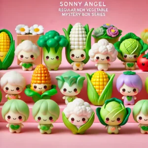 DALL·E 2024 08 04 06.33.54 A cute and colorful image of Sonny Angel Mini Figures from the Regular New Vegetable Series. The image should feature various figures like Cabbage Ca 21