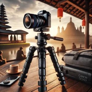 DALL·E 2024 08 07 07.19.29 A high quality image of the VIJIM Ulanzi and Coman Zero Y Full Carbon Fiber Professional Lightweight Photography Travel Tripod for DSLR Camera Canon S 13