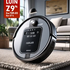 DALL·E 2024 08 09 08.10.57 A high quality promotional image featuring the Liectroux LILIN XR500 Robot Vacuum Cleaner. The image should highlight the sleek design of the vacuum 21