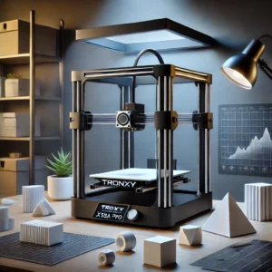 DALL·E 2024 08 09 09.16.05 A high quality promotional image featuring the TRONXY 3D Printer X5SA PRO highlighting its high precision and portability. The image should showcase 9