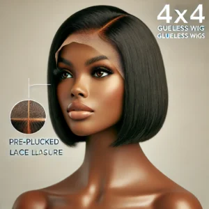 DALL·E 2024 08 09 09.51.59 A high quality promotional image featuring a stylish short bob wig with a natural straight texture. The wig is shown on a mannequin head emphasizing 27