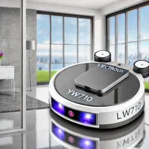 DALL·E 2024 08 10 06.34.47 A high quality promotional image featuring the Robot Window Cleaner Liectroux YW710. The robot should be shown in action cleaning a large glass windo 13
