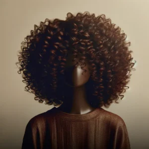 DALL·E 2024 08 11 07.11.37 A high quality promotional image featuring a stylish curly wig with deep waves showcasing the texture and natural look of the hair. The wig is displ 1