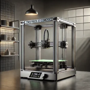 DALL·E 2024 08 11 07.29.35 A professional image of the TWOTREES SK1 CoreXY 3D Printer showcasing its industrial grade design large build area and advanced features like 700mm 1