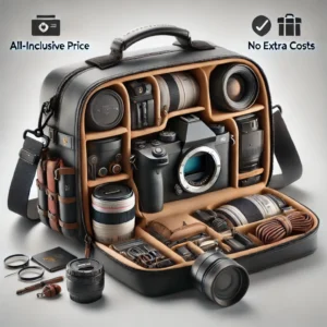 DALL·E 2024 08 12 07.22.19 A visually appealing image showcasing a sleek durable KF Concept 10L Camera Shoulder Bag. The bag is shown in a well lit stylish setting emphasizi 1