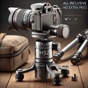 DALL·E 2024 08 12 08.11.40 A detailed and visually appealing image of the Weyllan DH52 Professional Tripod Head designed for bird watching and DSLR cameras. The image should sho 1