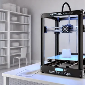 DALL·E 2024 08 15 08.10.46 A high quality image showcasing the ANYCUBIC FDM 3D Printer Kobra Series Vyper. The image should depict the printer in a modern workspace highlightin 1