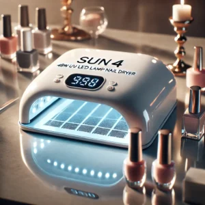 DALL·E 2024 08 16 07.27.09 A high quality image showcasing the SUNUV SUN4 48W UV LED Lamp Nail Dryer. The device should be displayed in a modern clean setting possibly on a va 1