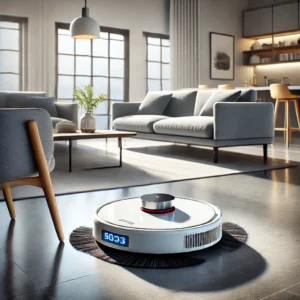 DALL·E 2024 08 17 08.25.06 A high quality image showcasing the 2023 New Arrival Xiaomi Mijia Self Cleaning Robot Mop 2 in action. The robot should be depicted on a clean modern 1