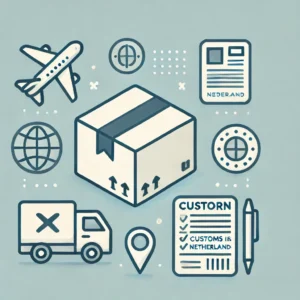 DALL·E 2024 08 20 09.46.56 A simple and professional image designed to support a blog post about returned packages and dealing with customs issues in the Netherlands. The image 1