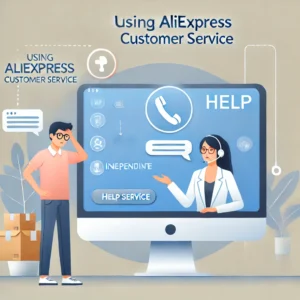 DALL·E 2024 08 22 07.54.14 A clean and modern image to support a blog post about the challenges of using AliExpress customer service and the benefits of consulting an independen 11