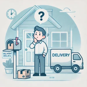 DALL·E 2024 09 25 09.42.38 An image for a blog post about resolving delivery issues with Chinese online stores. The illustration should depict a person looking puzzled or concer 1