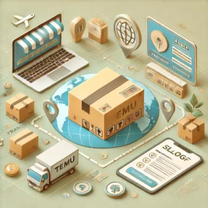 DALL·E 2024 10 16 05.48.28 A blog image representing international shipping and e commerce focused on Temu a Chinese online retailer that delivers to various countries includ 1 1